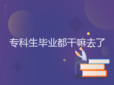 专科生毕业都干嘛去了都就业了吗?大专学历适合做什么?