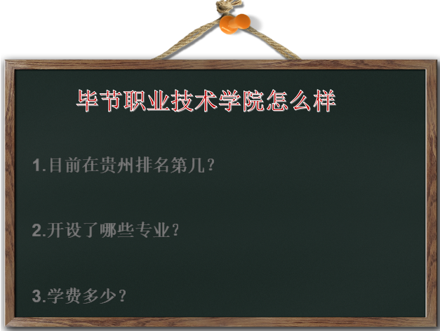 毕节职业技术学院怎么样在贵州排名第几?有什么专业?学费多少