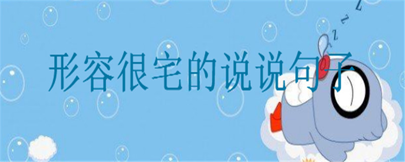关于宅在家的幽默句子大盘点,形容自己很宅的说说心情