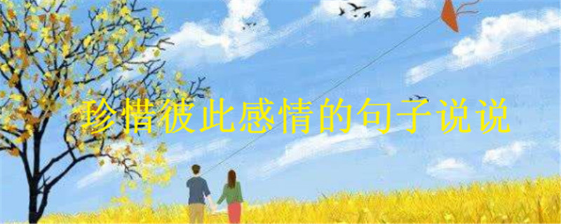 关于珍惜感情的句子大盘点,珍惜彼此的说说心情