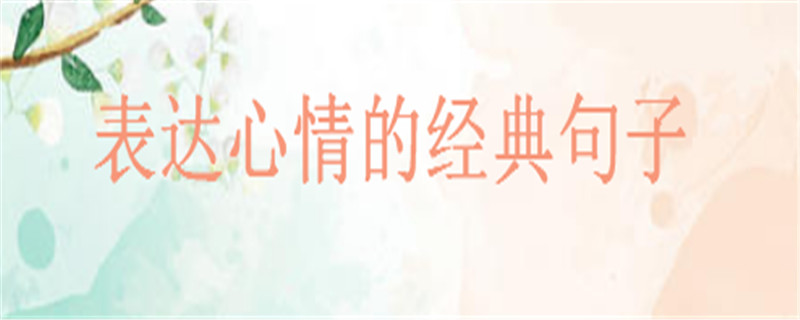 表达心情的经典句子,描写心情好坏的句子