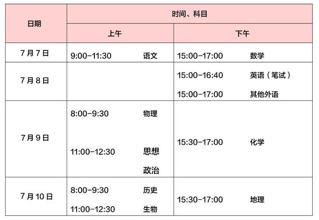 北京高考时间变为4天了吗?2020北京新高考时间安排是怎样的