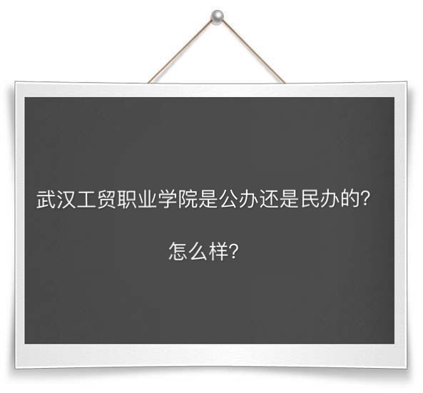 武汉工贸职业学院是公办还是民办的怎么样?有哪些专业学费多少钱