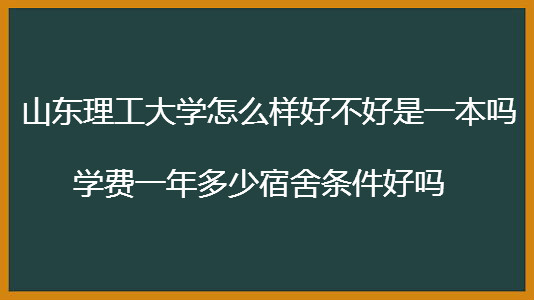 山东理工大学怎么样好不好是一本吗?学费一年多少宿舍条件好吗?