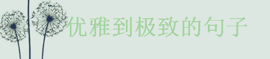 形容优雅到极致的句子,俏皮而不失优雅的短句盘点