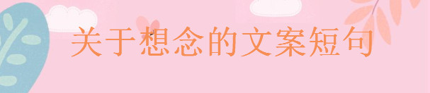关于想念的文案短句精选,表达思念的撩人句子