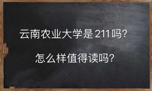 云南农业大学是211吗怎么样值得读吗?什么专业最好就业前景怎样