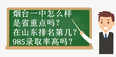 烟台一中怎么样是省重点吗?在山东排名第几?985录取率高吗?