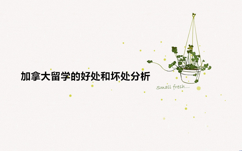 千万别去加拿大留学的原因是什么?加拿大留学的好处和坏处分析