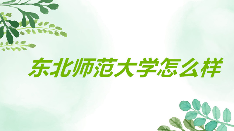东北师范大学是985吗或211吗?东北师范大学怎么样是几本什么档次