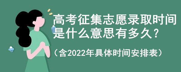 �߿�����־Ը¼ȡʱ����ʲô��˼�ж�ã���2023�����ʱ�䰲�ű�