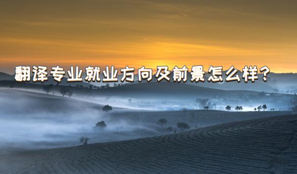 翻译专业就业方向及前景怎么样？