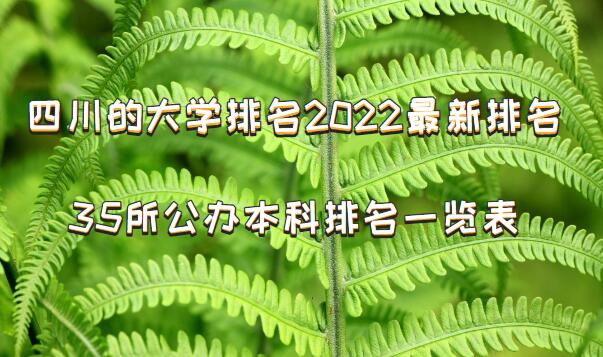 1651049330135709.jpg 四川的大学排名2023最新排名,四川35所公办本科排名一览表