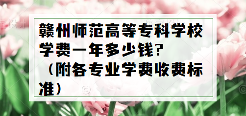 1654590536759683.png 赣州师范高等专科学校学费2023年一年多少钱?(附各专业学费2023年收费标准)