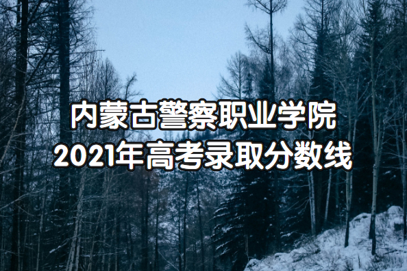 内蒙古警察职业学院2021年高考录取分数线是多少？多少分能上