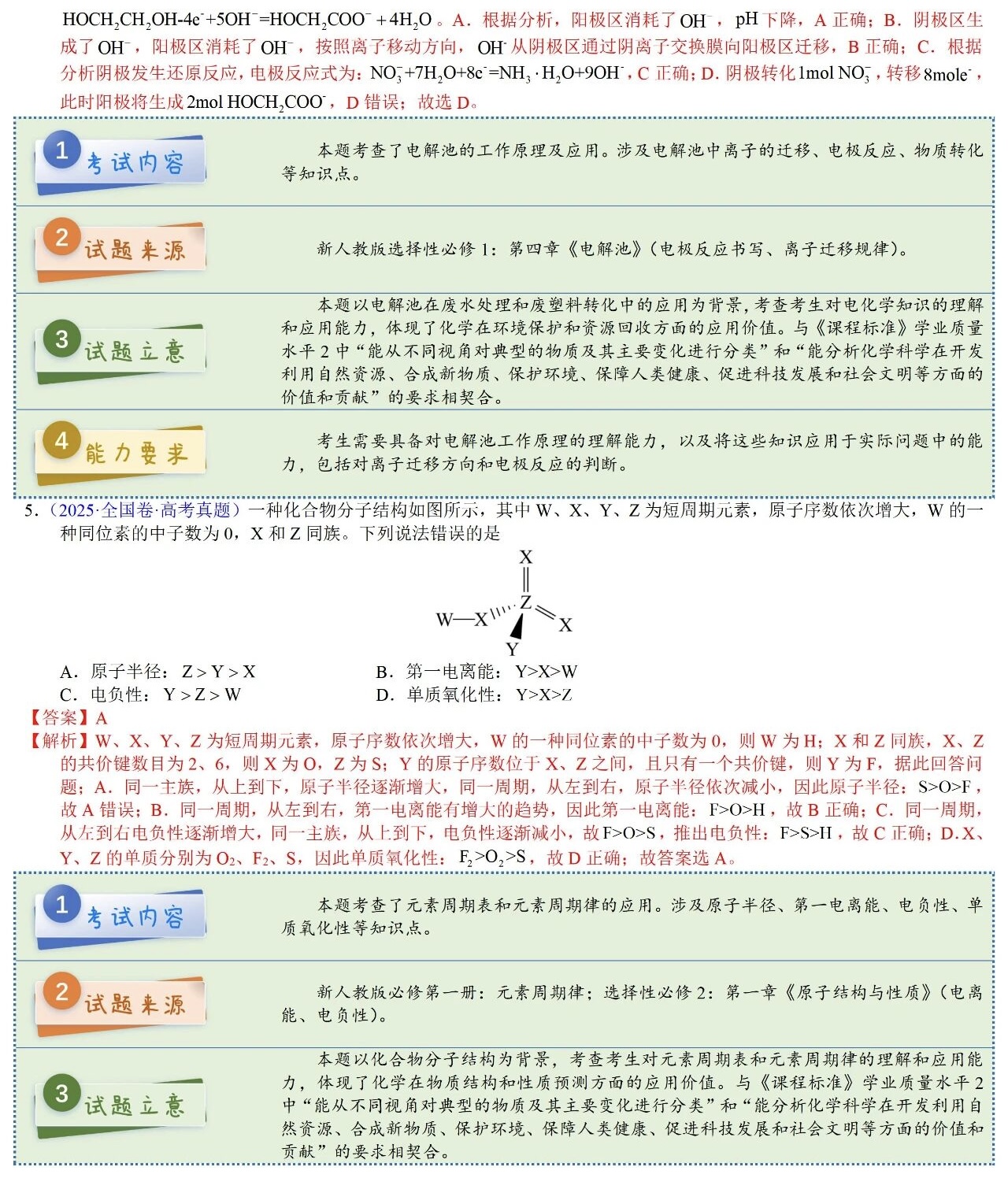 2025��߿�ȫ���¿α����۾���ѧ���⼰�𰸽������½�+���أ������������ͼ���ֵ�ֲ�